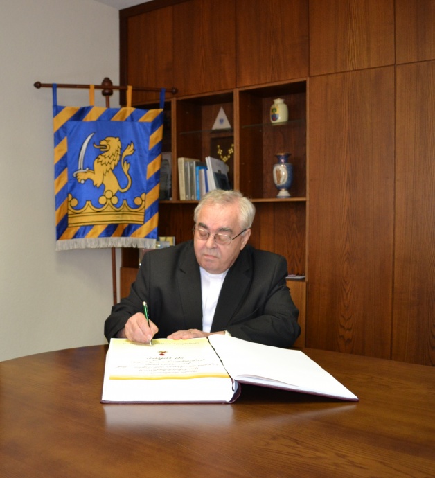 Primátor mesta slávnostne prijal gréckokatolíckeho duchovného Michala Kučeru