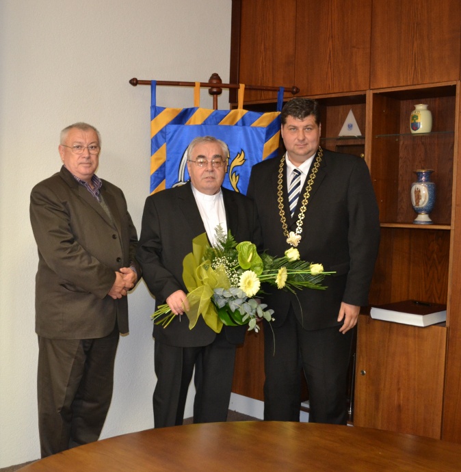 Primátor mesta slávnostne prijal gréckokatolíckeho duchovného Michala Kučeru