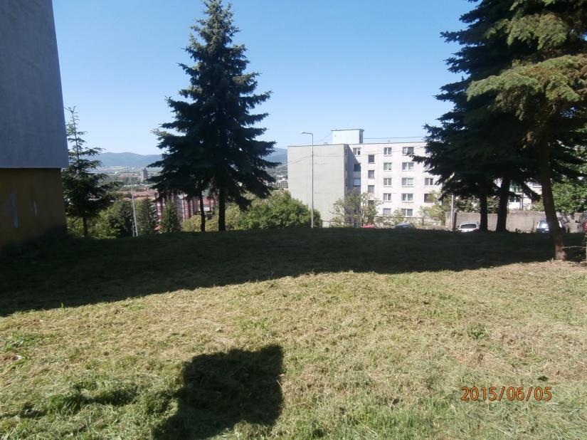 Spevnená plocha na Okulke pred opravou