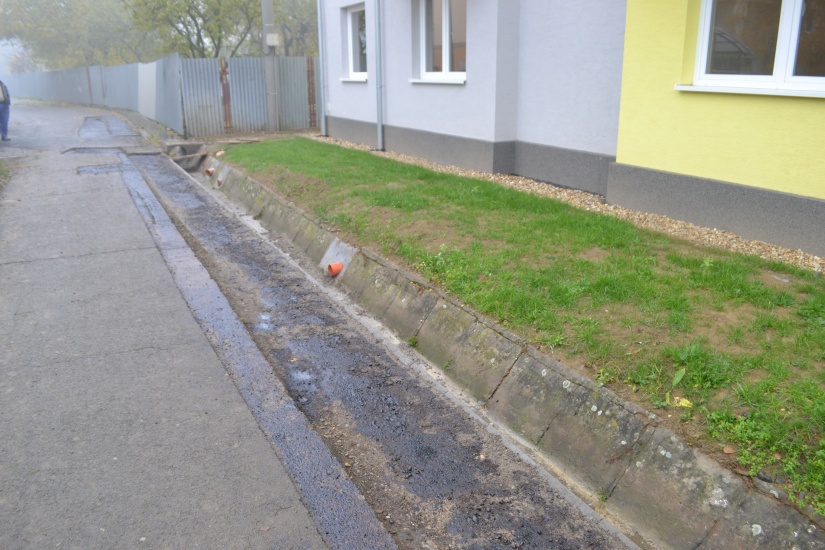 Rigol na Lúčnej počas realizácie opravy