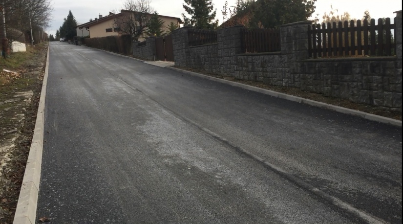 Cesta na Ulici gen. Svobodu po oprave