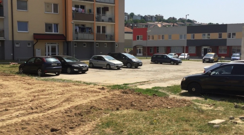 Plocha na Lúčnej za BD 2717 pred úpravou