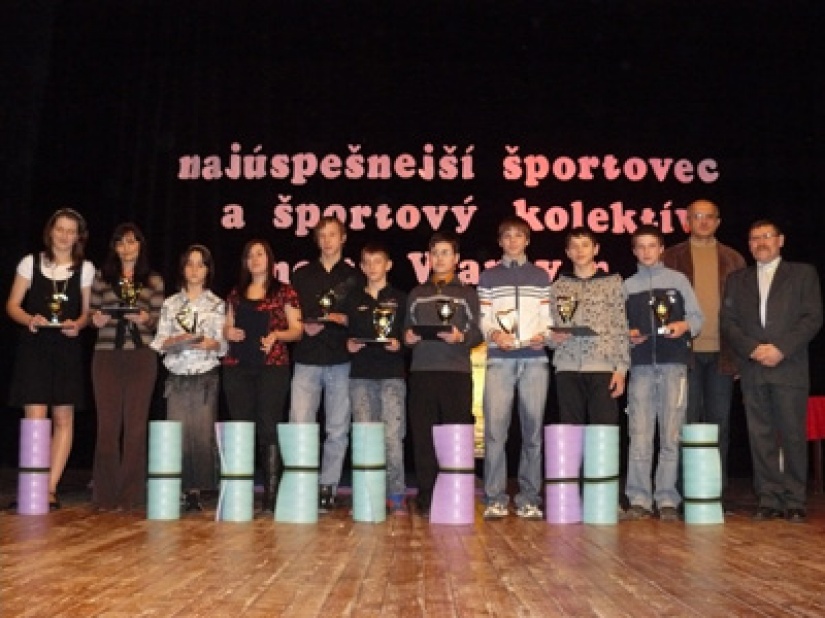 Najúspešnejší športovci mesta Vranov nad Topľou za rok 2007 - žiacka kategória.