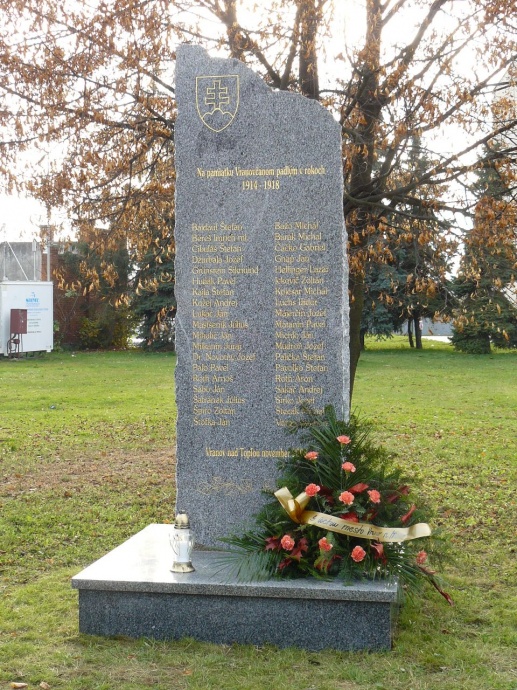 Pamätník Vranovčanom, ktorí zahynuli v rokoch 1914 - 1918