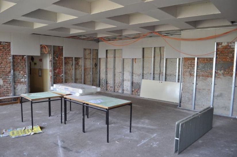 Dom kultúry - salónik počas obnovy