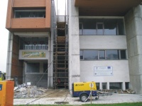 Dom kultúry - výstavba výťahovej šachty