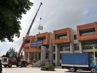 Dom kultúry - inštalácia klimatizačných jednotiek na streche