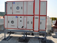 Dom kultúry - inštalácia klimatizačných jednotiek na streche