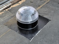 Dom kultúry - inštalácia svetlovodov na streche